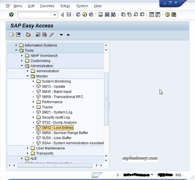 How to monitor SAP Lock Entries SAP Basis Easy