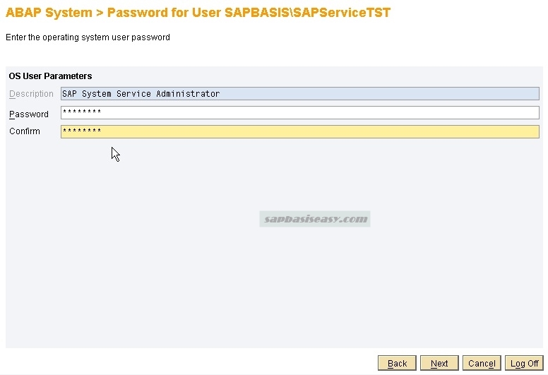 How to install SAP Database Instance SAP Basis Easy