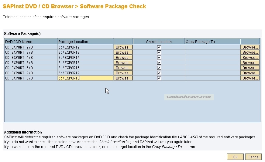 How to install SAP Database Instance SAP Basis Easy